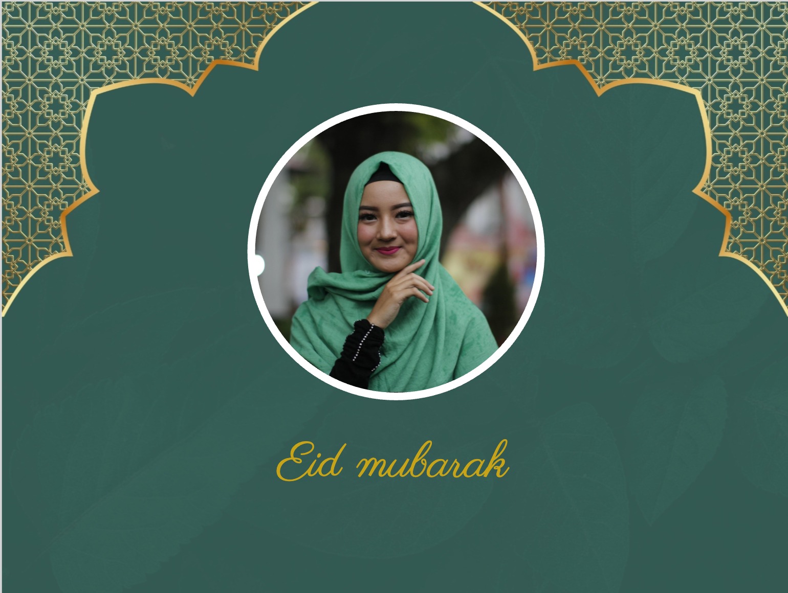 Ramadan-Karte mit orientalischen Farben