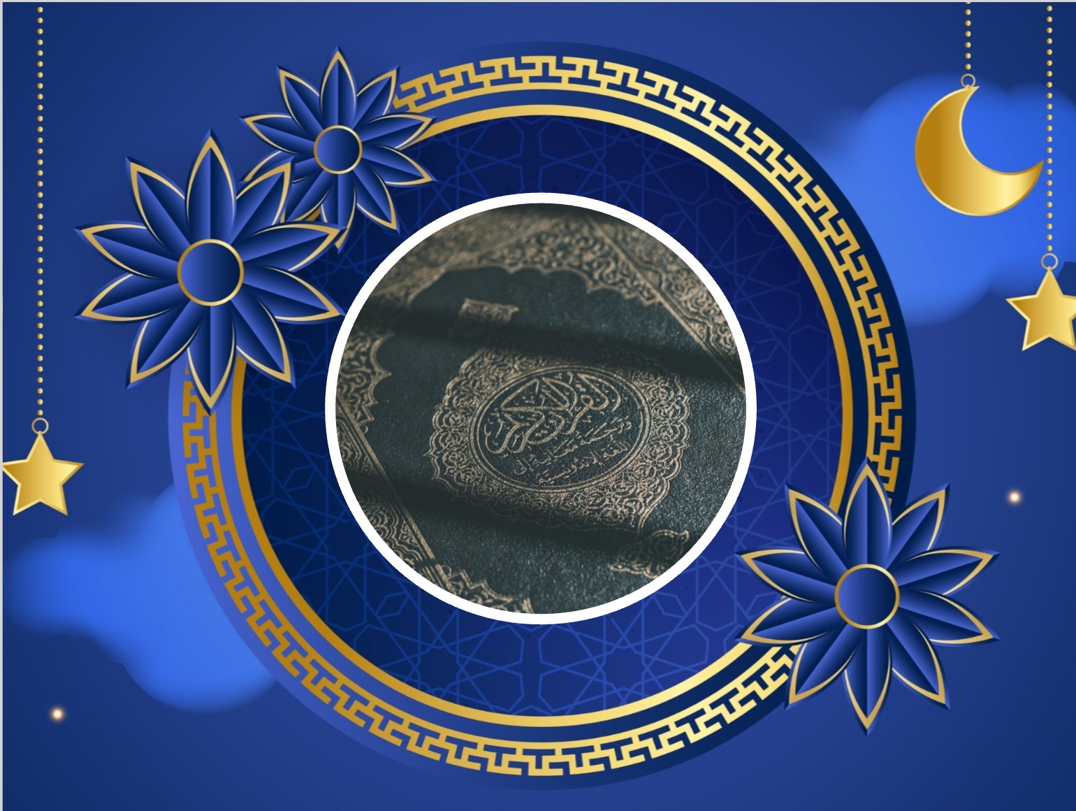 Elegante goldene Ramadan-Karte