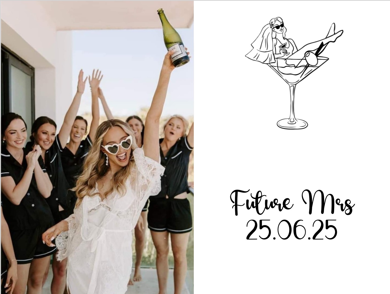 custom Future Mrs hen party invitation