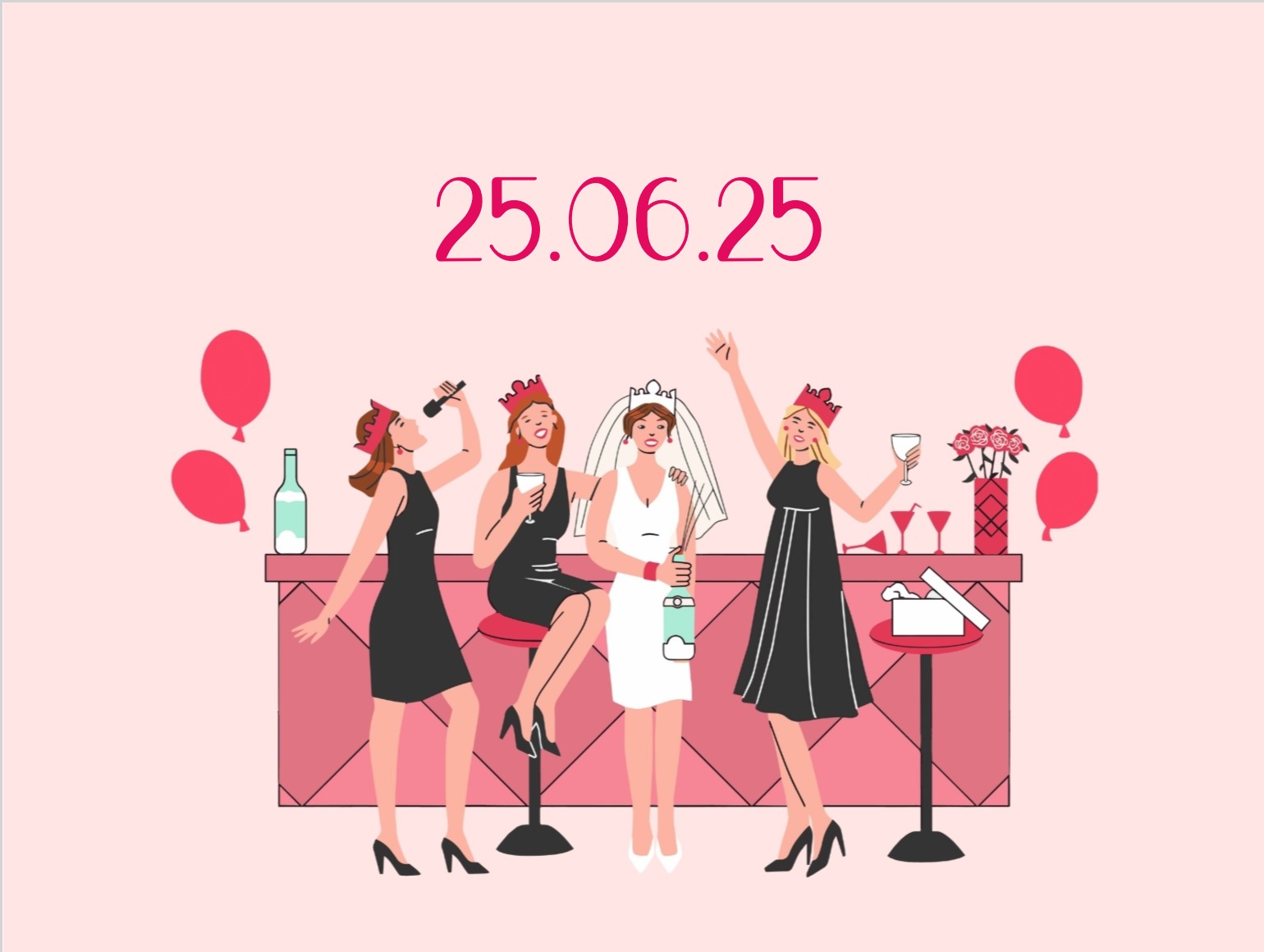 funny crazy night bachelorette card
