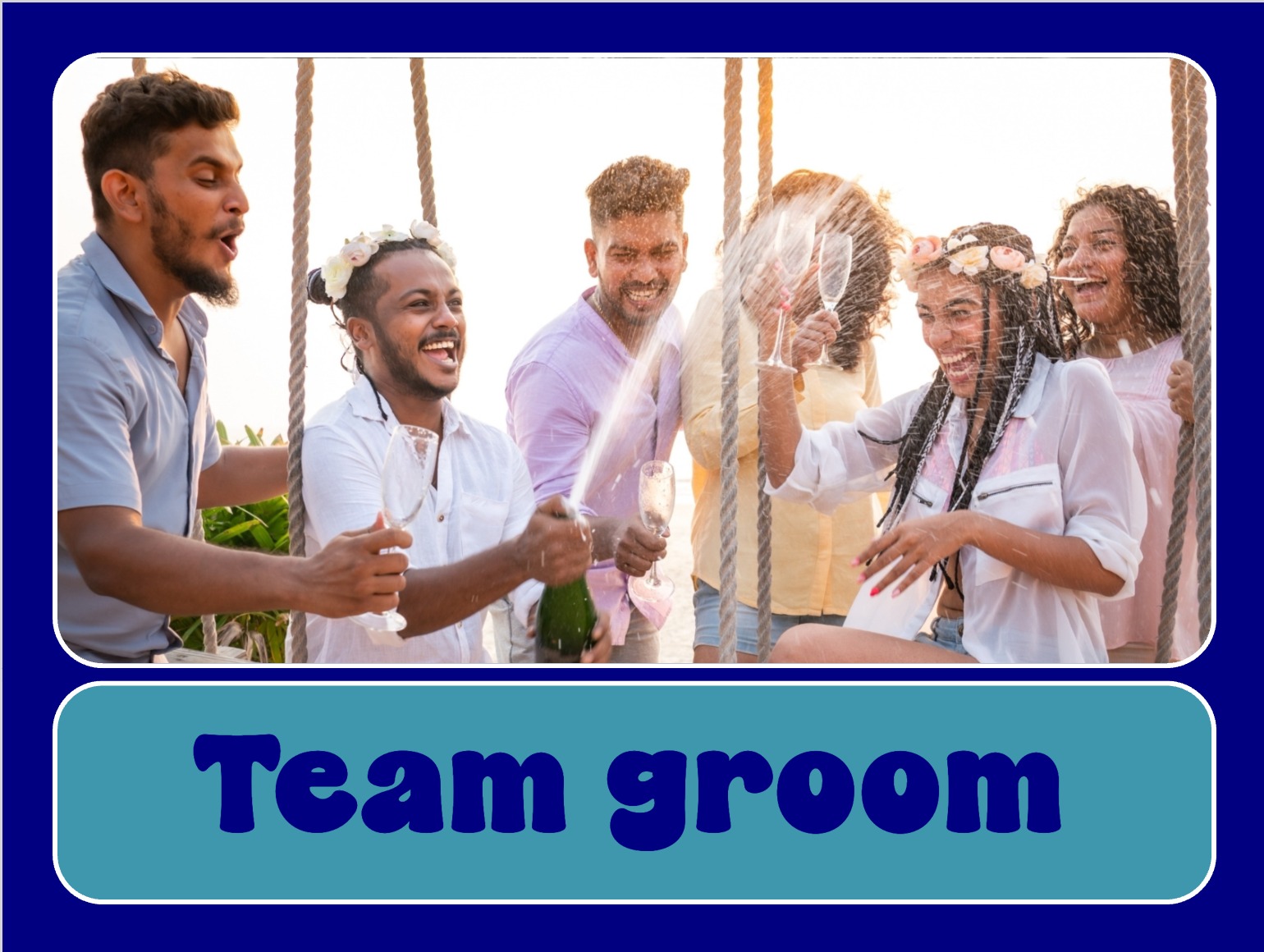 Junggesellenabschied Team Groom personalisiert